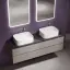 Тумба подвесная SANCOS Сноб Р (Snob R) 70x45x50 c двумя ящиками оснащенными доводчиками, Пыльная роза (Doha Soft), арт.SNR70SM