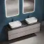 Тумба подвесная SANCOS Сноб Р (Snob R) 70x45x50 c двумя ящиками оснащенными доводчиками, Пыльная роза (Doha Soft), арт.SNR70SM
