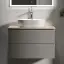 Тумба подвесная SANCOS Сноб Р (Snob R) 70x45x50 c двумя ящиками оснащенными доводчиками, Бежевый матовый (Beige Soft), арт.SNR70CE