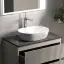 Тумба подвесная SANCOS Сноб Р (Snob R) 70x45x50 c двумя ящиками оснащенными доводчиками, Бежевый матовый (Beige Soft), арт.SNR70CE