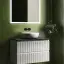Тумба подвесная SANCOS Сноб Р (Snob R) 70x45x50 c двумя ящиками оснащенными доводчиками, Белый матовый (Bianco), арт.SNR70W