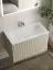 Тумба подвесная SANCOS Сноб Р (Snob R) 70x45x50 c двумя ящиками оснащенными доводчиками, Бежевый матовый (Beige Soft), арт.SNR70CE