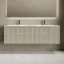 Тумба подвесная SANCOS Сноб Р (Snob R) 70x45x50 c двумя ящиками оснащенными доводчиками, Бежевый матовый (Beige Soft), арт.SNR70CE