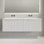 Тумба подвесная SANCOS Сноб Р (Snob R) 70x45x50 c двумя ящиками оснащенными доводчиками, Белый матовый (Bianco), арт.SNR70W