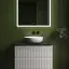 Тумба подвесная SANCOS Сноб Р (Snob R) 70x45x50 c двумя ящиками оснащенными доводчиками, Белый матовый (Bianco), арт.SNR70W