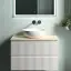 Тумба подвесная SANCOS Сноб Р (Snob R) 70x45x50 c двумя ящиками оснащенными доводчиками, Белый матовый (Bianco), арт.SNR70W