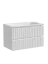 Тумба подвесная SANCOS Сноб Р (Snob R) 70x45x50 c двумя ящиками оснащенными доводчиками, Белый матовый (Bianco), арт.SNR70W