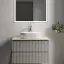 Тумба подвесная SANCOS Сноб Р (Snob R) 70x45x50 c двумя ящиками оснащенными доводчиками, Бежевый матовый (Beige Soft), арт.SNR70CE
