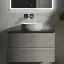 Тумба подвесная SANCOS Сноб Р (Snob R) 70x45x50 c двумя ящиками оснащенными доводчиками, Бежевый матовый (Beige Soft), арт.SNR70CE