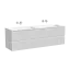 Тумба подвесная SANCOS Сноб Р (Snob R) 70x45x50 c двумя ящиками оснащенными доводчиками, Белый матовый (Bianco), арт.SNR70W