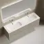 Тумба подвесная SANCOS Сноб Р (Snob R) 70x45x50 c двумя ящиками оснащенными доводчиками, Бежевый матовый (Beige Soft), арт.SNR70CE
