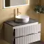 Тумба подвесная SANCOS Сноб Р (Snob R) 70x45x50 c двумя ящиками оснащенными доводчиками, Белый матовый (Bianco), арт.SNR70W