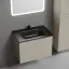 Тумба подвесная SANCOS Сноб Р (Snob R) 60x45x50 c двумя ящиками оснащенными доводчиками, темный антрацит матовый, арт.SNR60MDH
