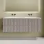 Тумба подвесная SANCOS Сноб Р (Snob R) 60x45x50 c двумя ящиками оснащенными доводчиками, Пыльная роза (Doha Soft), арт.SNR60SM