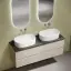 Тумба подвесная SANCOS Сноб Р (Snob R) 60x45x50 c двумя ящиками оснащенными доводчиками, темный антрацит матовый, арт.SNR60MDH