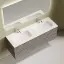 Тумба подвесная SANCOS Сноб Р (Snob R) 60x45x50 c двумя ящиками оснащенными доводчиками, Пыльная роза (Doha Soft), арт.SNR60SM