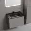 Тумба подвесная SANCOS Сноб Р (Snob R) 60x45x50 c двумя ящиками оснащенными доводчиками, Пыльная роза (Doha Soft), арт.SNR60SM