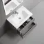 Тумба подвесная SANCOS Сноб Р (Snob R) 60x45x50 c двумя ящиками оснащенными доводчиками, Пыльная роза (Doha Soft), арт.SNR60SM