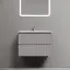Тумба подвесная SANCOS Сноб Р (Snob R) 60x45x50 c двумя ящиками оснащенными доводчиками, Пыльная роза (Doha Soft), арт.SNR60SM