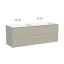 Тумба подвесная SANCOS Сноб Р (Snob R) 60x45x50 c двумя ящиками оснащенными доводчиками, темный антрацит матовый, арт.SNR60MDH