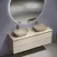 Тумба подвесная SANCOS Сноб Р (Snob R) 60x45x50 c двумя ящиками оснащенными доводчиками, темный антрацит матовый, арт.SNR60MDH