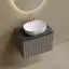 Тумба подвесная SANCOS Сноб Р (Snob R) 60x45x50 c двумя ящиками оснащенными доводчиками, Пыльная роза (Doha Soft), арт.SNR60SM