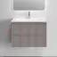 Тумба подвесная SANCOS Сноб Р (Snob R) 60x45x50 c двумя ящиками оснащенными доводчиками, Пыльная роза (Doha Soft), арт.SNR60SM
