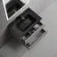 Тумба подвесная SANCOS Сноб Р (Snob R) 60x45x50 c двумя ящиками оснащенными доводчиками, Пыльная роза (Doha Soft), арт.SNR60SM