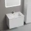 Тумба подвесная SANCOS Сноб Р (Snob R) 60x45x50 c двумя ящиками оснащенными доводчиками, Белый матовый (Bianco), арт.SNR60W