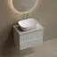 Тумба подвесная SANCOS Сноб Р (Snob R) 60x45x50 c двумя ящиками оснащенными доводчиками, Белый матовый (Bianco), арт.SNR60W