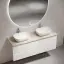Тумба подвесная SANCOS Сноб Р (Snob R) 60x45x50 c двумя ящиками оснащенными доводчиками, Белый матовый (Bianco), арт.SNR60W