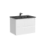Тумба подвесная SANCOS Сноб Р (Snob R) 60x45x50 c двумя ящиками оснащенными доводчиками, Белый матовый (Bianco), арт.SNR60W