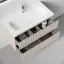 Тумба подвесная SANCOS Сноб Р (Snob R) 80x45x50 c двумя ящиками оснащенными доводчиками, Бежевый матовый (Beige Soft), арт.SNR80CE