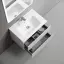 Тумба подвесная SANCOS Сноб Р (Snob R) 60x45x50 c двумя ящиками оснащенными доводчиками, Белый матовый (Bianco), арт.SNR60W