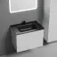 Тумба подвесная SANCOS Сноб Р (Snob R) 60x45x50 c двумя ящиками оснащенными доводчиками, Белый матовый (Bianco), арт.SNR60W