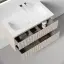 Тумба подвесная SANCOS Сноб Р (Snob R) 80x45x50 c двумя ящиками оснащенными доводчиками, Бежевый матовый (Beige Soft), арт.SNR80CE