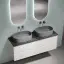 Тумба подвесная SANCOS Сноб Р (Snob R) 60x45x50 c двумя ящиками оснащенными доводчиками, Белый матовый (Bianco), арт.SNR60W