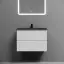 Тумба подвесная SANCOS Сноб Р (Snob R) 60x45x50 c двумя ящиками оснащенными доводчиками, Белый матовый (Bianco), арт.SNR60W