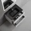 Тумба подвесная SANCOS Сноб Р (Snob R) 60x45x50 c двумя ящиками оснащенными доводчиками, Белый матовый (Bianco), арт.SNR60W
