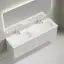 Тумба подвесная SANCOS Сноб Р (Snob R) 60x45x50 c двумя ящиками оснащенными доводчиками, Белый матовый (Bianco), арт.SNR60W