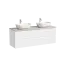 Тумба подвесная SANCOS Сноб Р (Snob R) 60x45x50 c двумя ящиками оснащенными доводчиками, Белый матовый (Bianco), арт.SNR60W