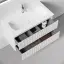 Тумба подвесная SANCOS Сноб Р (Snob R) 80x45x50 c двумя ящиками оснащенными доводчиками, Пыльная роза (Doha Soft), арт.SNR80SM