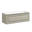 Тумба подвесная SANCOS Самая (Very) 120x45x40 c одним ящиком оснащенным доводчиками, Бежевый матовый (Beige Soft), арт.VR120CE