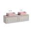 Тумба подвесная SANCOS Самая (Very) 80x45x40 c одним ящиком оснащенным доводчиками, Пыльная роза (Doha Soft), арт.VR80SM