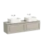 Тумба подвесная SANCOS Самая (Very) 80x45x40 c одним ящиком оснащенным доводчиками, Бежевый матовый (Beige Soft), арт.VR80CE
