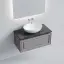 Тумба подвесная SANCOS Самая (Very) 90x45x40 c одним ящиком оснащенным доводчиками, Пыльная роза (Doha Soft), арт.VR90SM