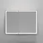 Зеркальный шкаф для ванной комнаты SANCOS Блик (Mirror) 100x15x75 с LED подсветкой, цвет Дуб галифакс натуральный, арт. MI100EG