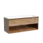 Тумба подвесная SANCOS Натура 1.0 (Nature 1.0) 120x45x50 c одним ящиком оснащенным доводчиками скрытого монтажа и открытой нишей, Дуб чарльстон, арт.MR1.0120ECH