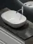 Столешница для ванной комнаты SANCOS  100х46 c отверстием под смеситель, цвет черное небо (black sky), арт. TT100A1X