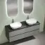 Столешница для ванной комнаты SANCOS 140х46 c отверстием под смеситель, цвет черное небо (black sky), арт.TT140A1X